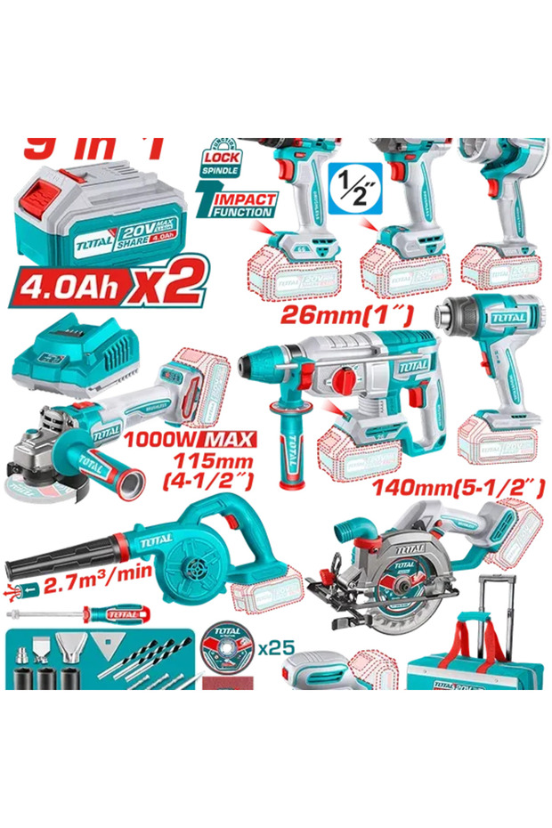 Kit combinat de 20 V - 4
