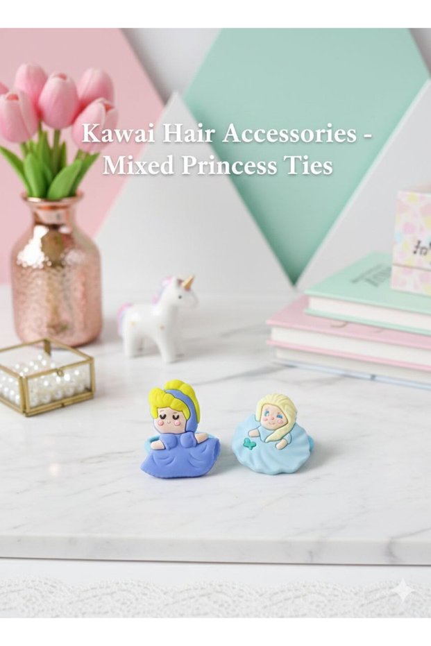 Set of 2 Sevimi Girl Character Model Girl's Rubber Buckle Set