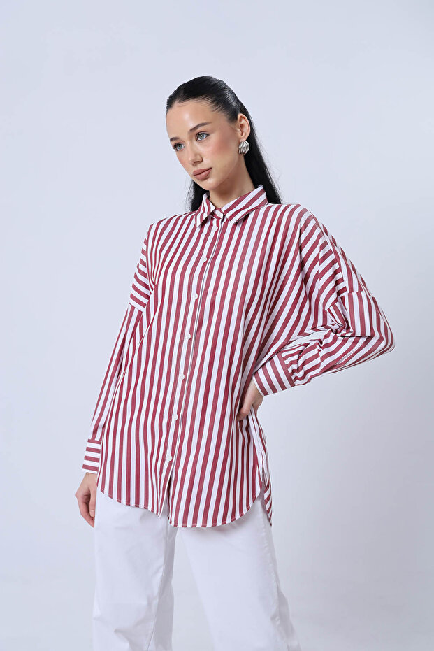 قميص أساسي كبير الحجم - 1