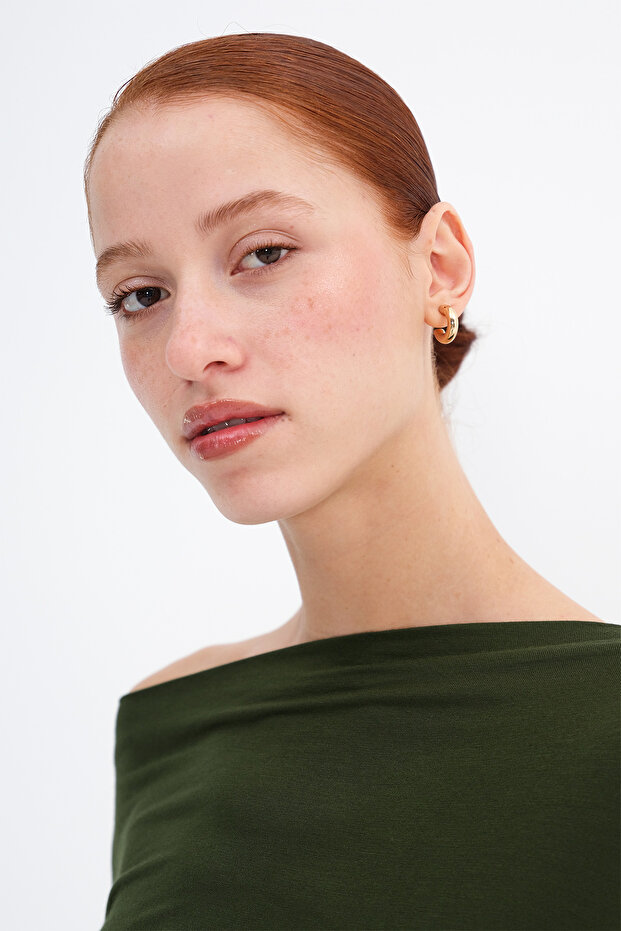 Kayık Yaka Basic Bluz B1873 - 4