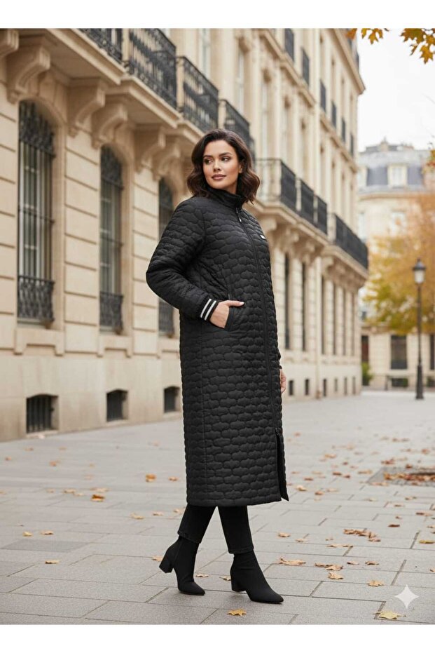 Uzun Şişme Mont - 3