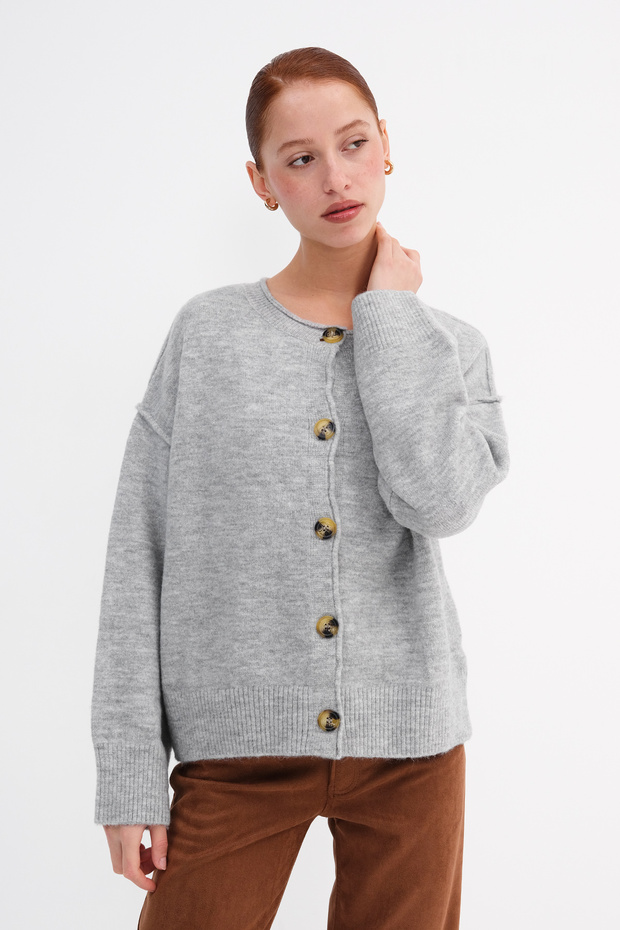 Buttoned Knitwear Cardigan H3503