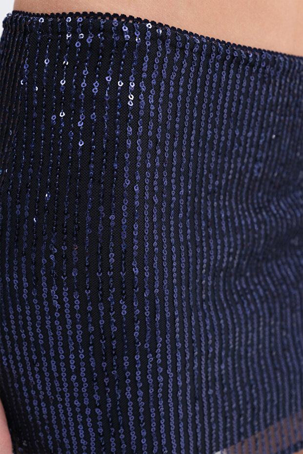 Payetli Mini Etek E17483 - 3