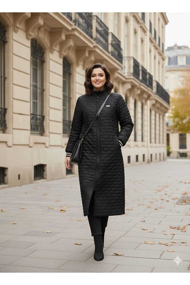 Uzun Şişme Mont - 6