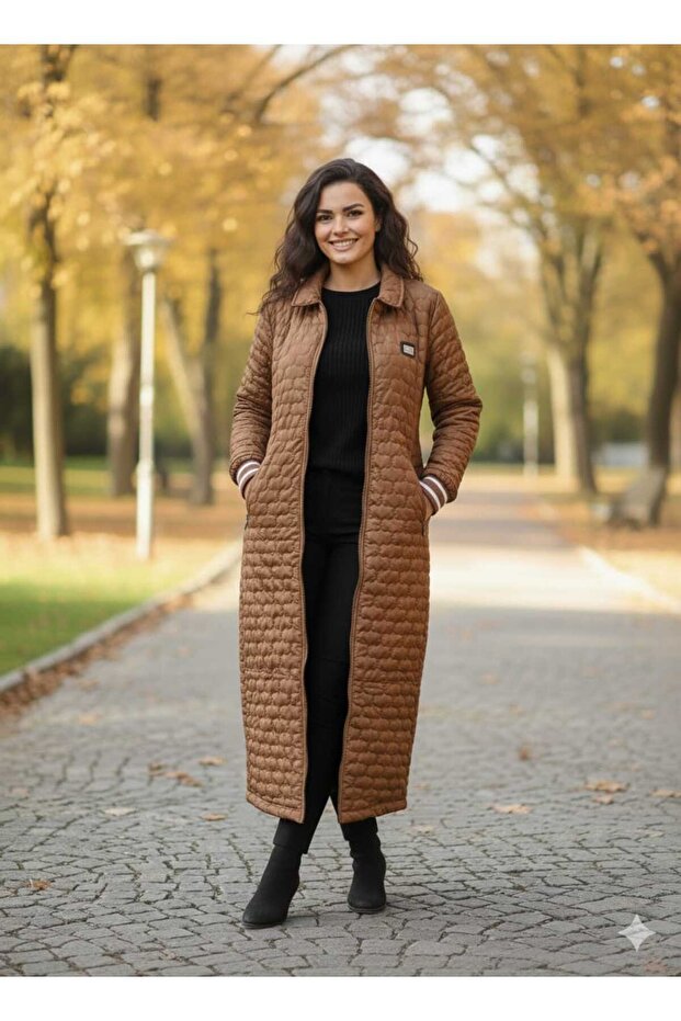 Uzun Şişme Mont - 3