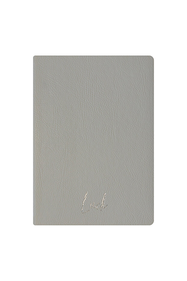 Luck Notebook - Thermo Hard Cover - Unlined 192 Pages – 15X21.3Cm - Gray