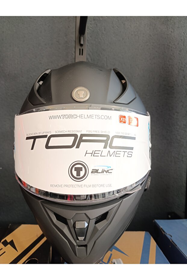 helmet interkomlu kask siyah mat - 2