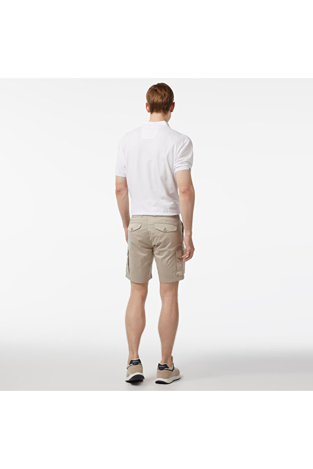 Erkek Bej Regular Fit Şort - 2