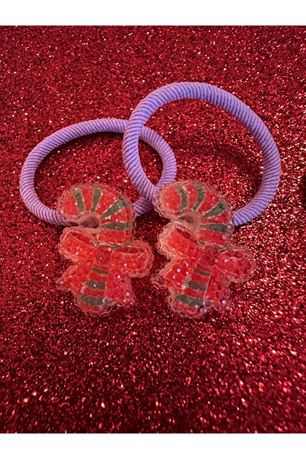 Milena Kids Shiny Christmas Figured Mini Double Rubber Buckle