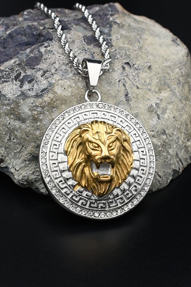 Lion Figured Necklace Stainless Steel Chain 3mm 902490