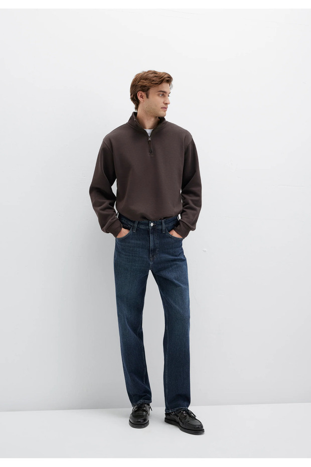 Toronto Dark Blue Brushed Navy Blue Jean Pants 0010289-91167