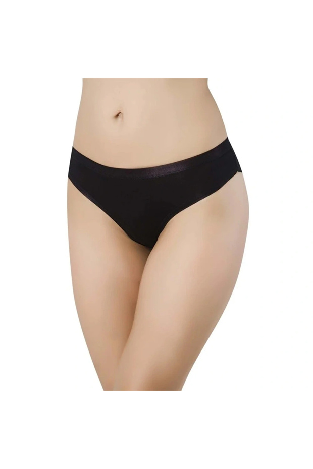 Lingerie 2729 Women's Micro Modal Transparent Rubber Bikini Panties
