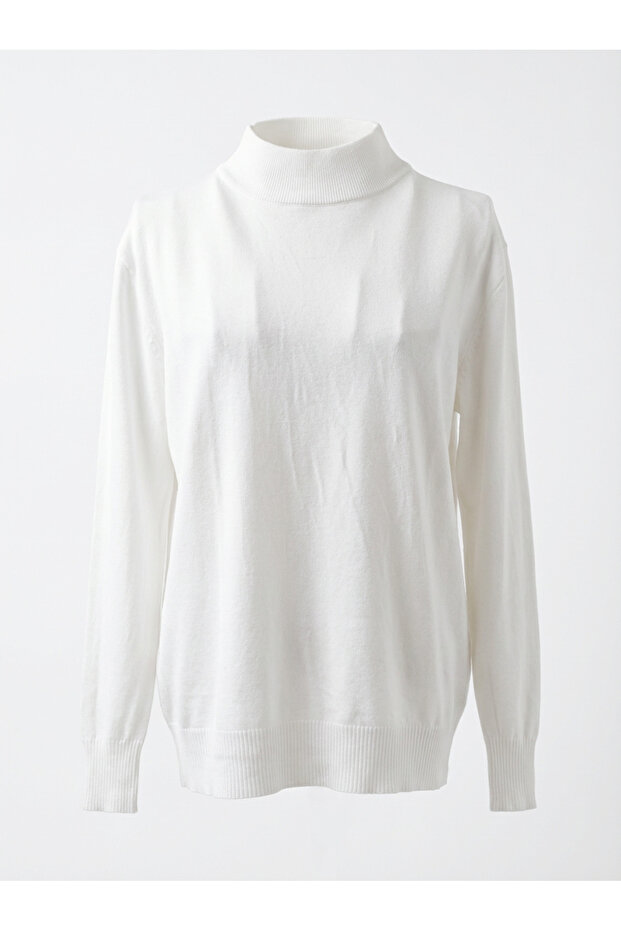 Sweater with soft touch collar - 3
