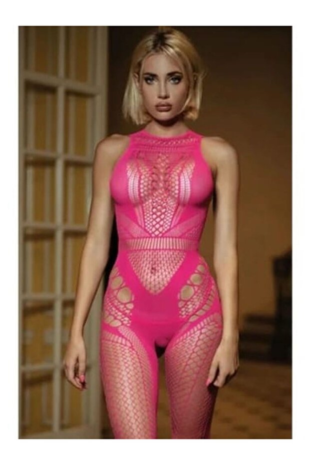 Pembe Vucut Çorabı - 1