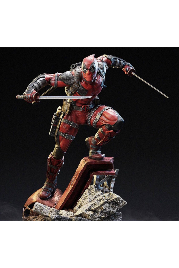 Deadpool 3D Figür 35CM Dev Boyut - 1
