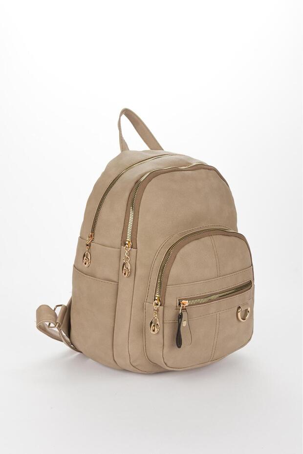 BEJ YIKAMALI SIRT ÇANTASI - 1