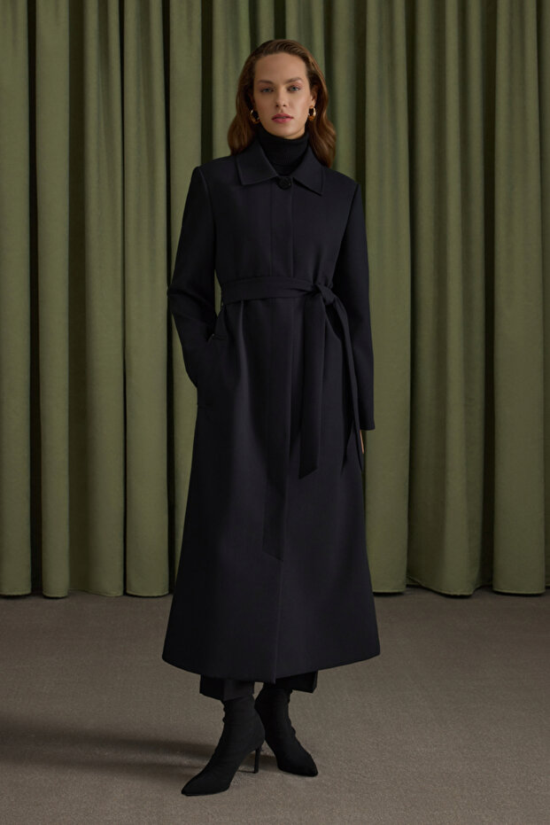 Siyah Dokuma Pardösü - 2