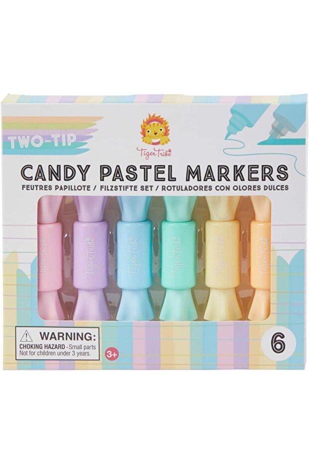 Two - Tip Candy Pastel Markers Art Craft Colouring Set