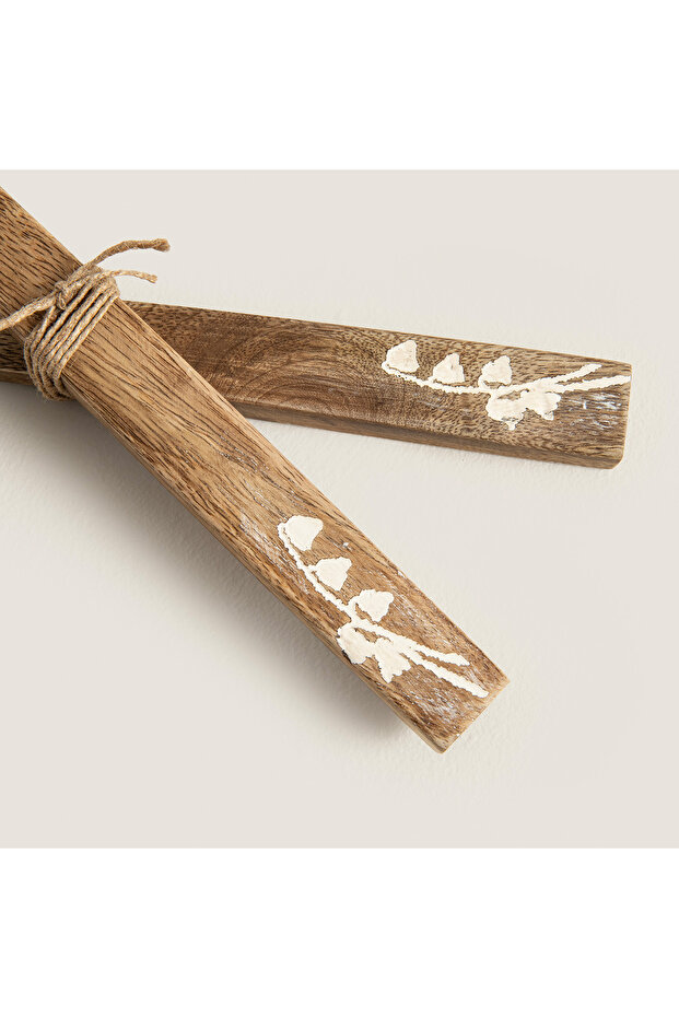 Fuchsia Salata Servis Seti Natural - 3