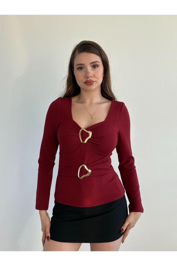 Çift Aksesuarlı Bluz - 1