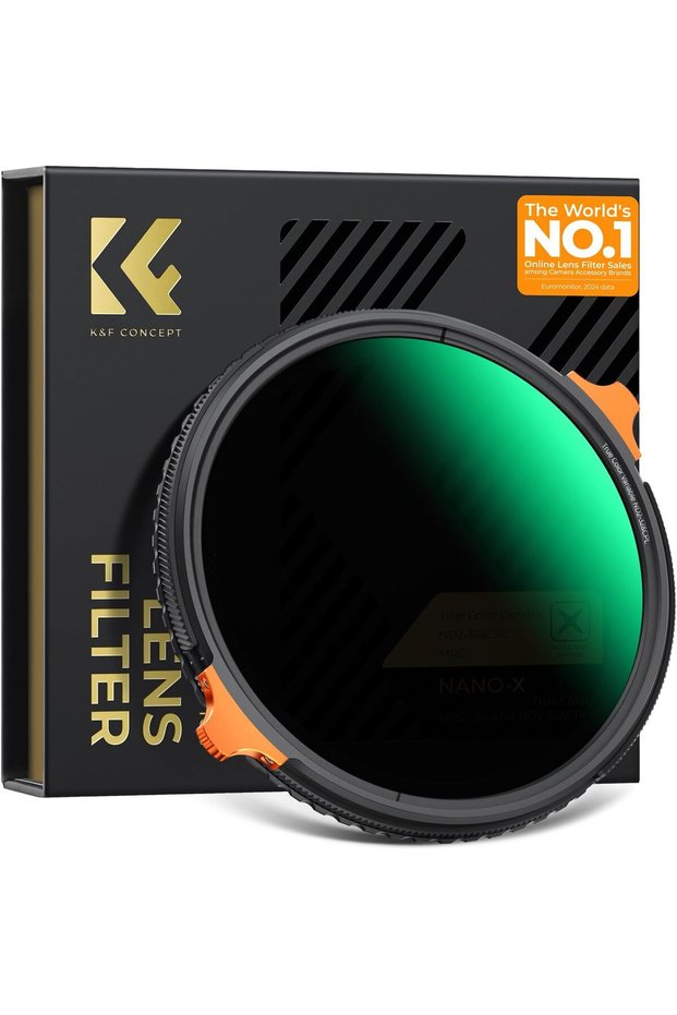 82 mm Polarising CPL ND2-ND32 Variable True Color Filter 2 in 1 without Cross Black for
