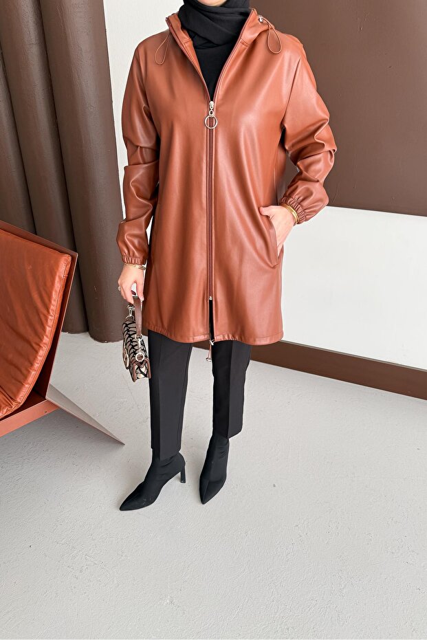 جاكيت جلدي كاب كريميت - 5