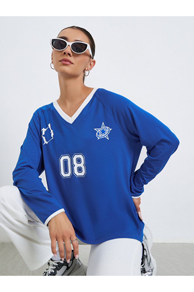 Women Graphic Raglan Sleeves T-Shirt