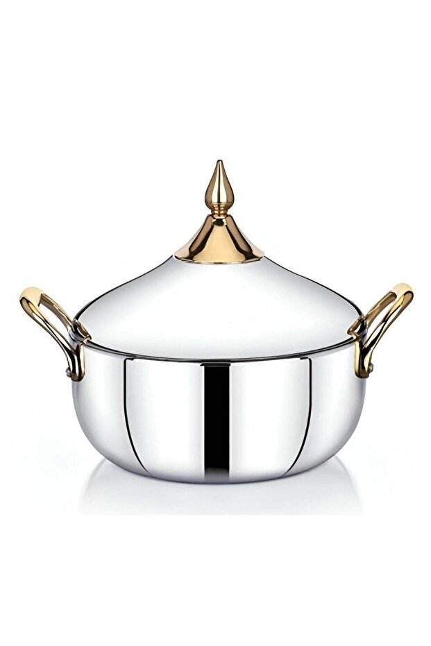 ALIA Hotpot 7500ML Silver – Premium Stainless Steel Hot Pot for Cooking, Serving, and Steaming