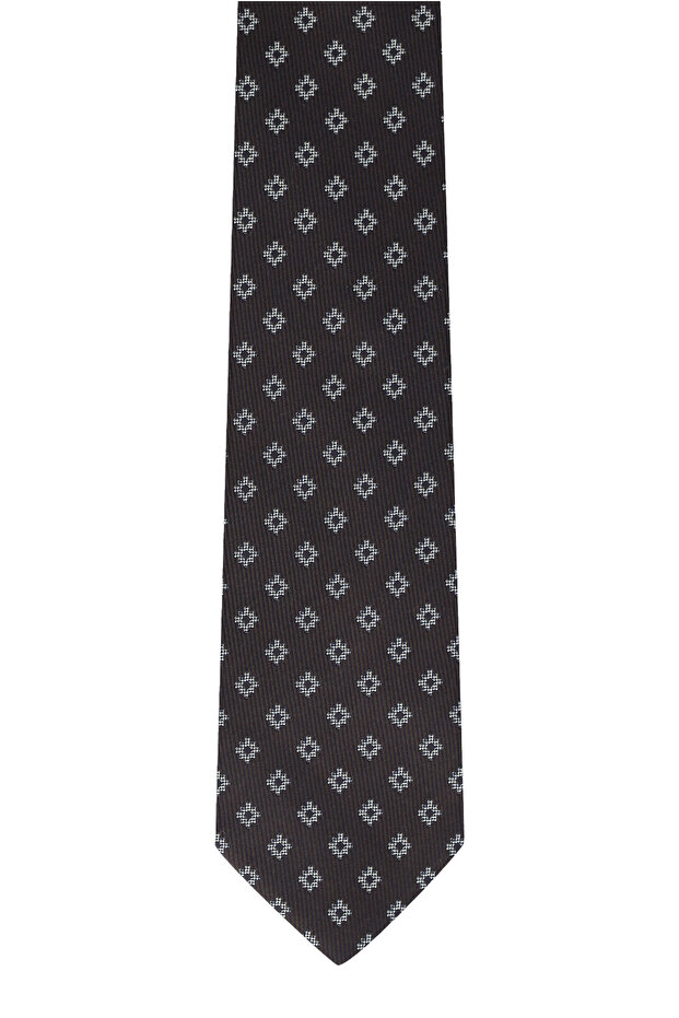 ربطة عنق حريرية منقوشة - 2