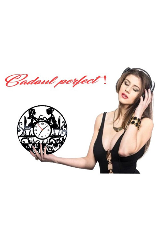 Salon Manicure Wall Clock (Customizable) - 3