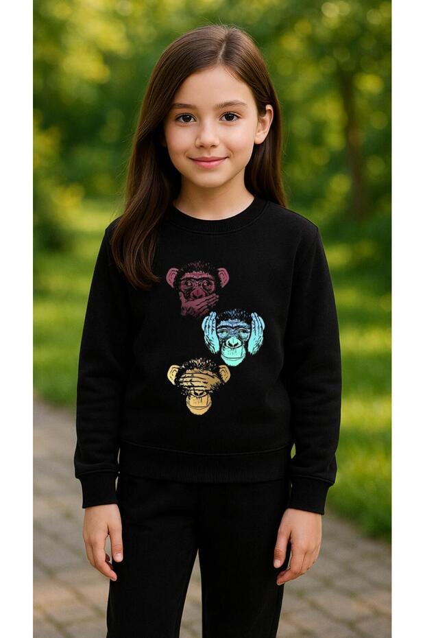 Team Sweatshirt Duymadim Printed Girls Boys Crew Neck3 4-5-6-7-8-9-10-11-12Years