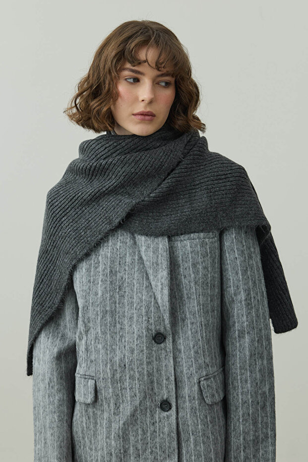 Tiftik Basic Atkı Antrasit - 8