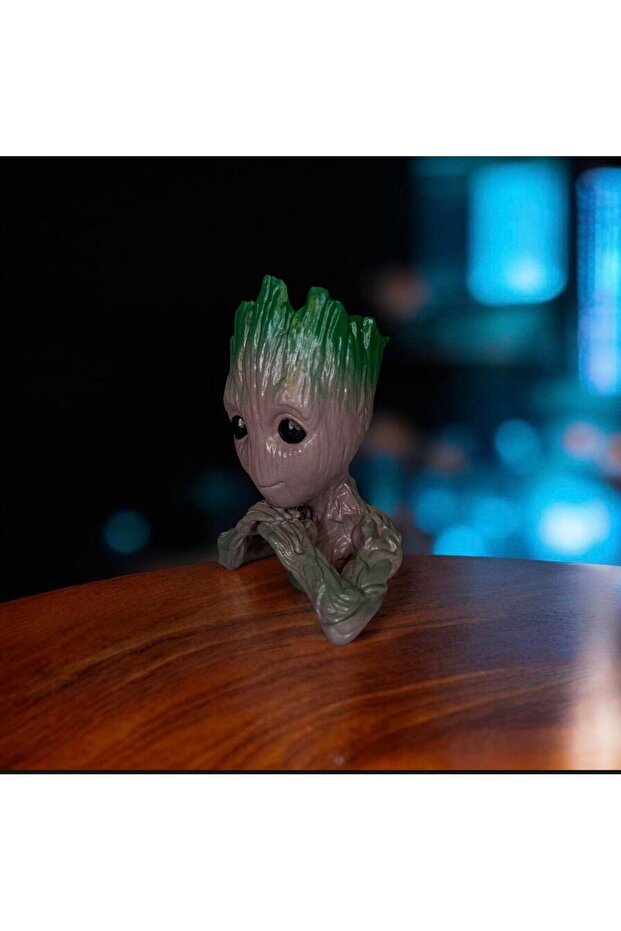 تمثال غروت أزرق بلون الكوبالت – قطعة ديكور ثلاثية الأبعاد مطبوع - 2