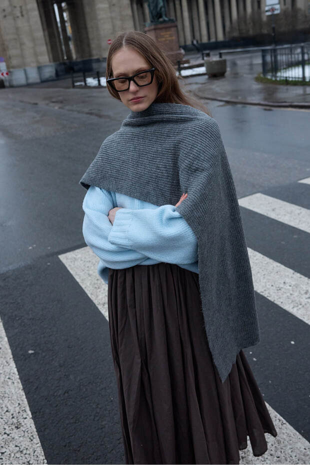 Tiftik Basic Atkı Antrasit - 2