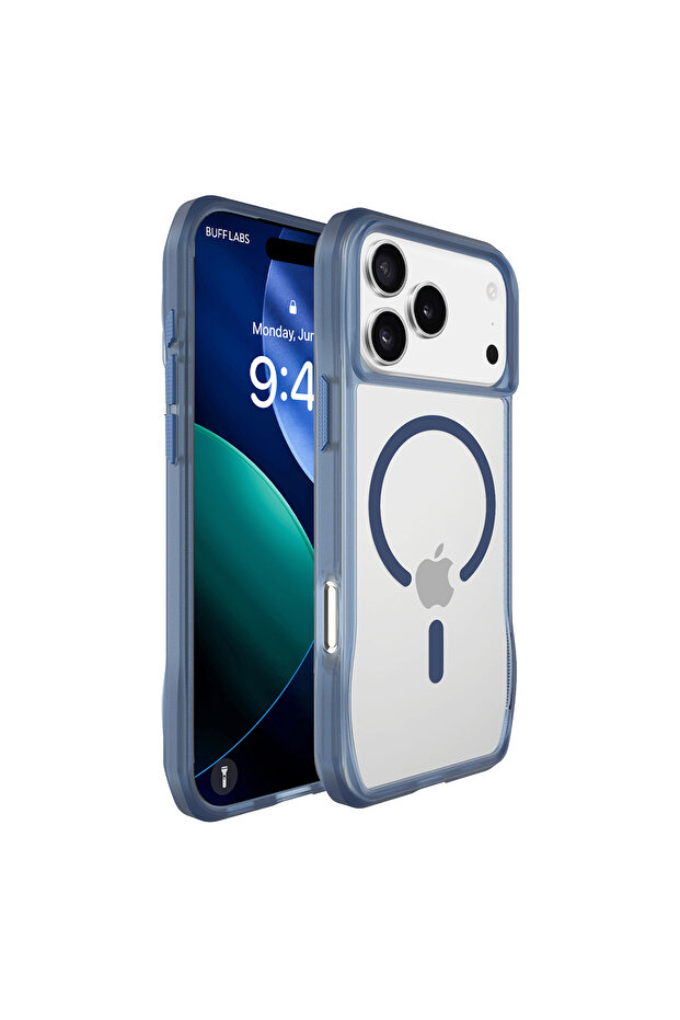 iPhone 17 Pro Max MagSafe Octa Shield Kılıf - Mavi - 1