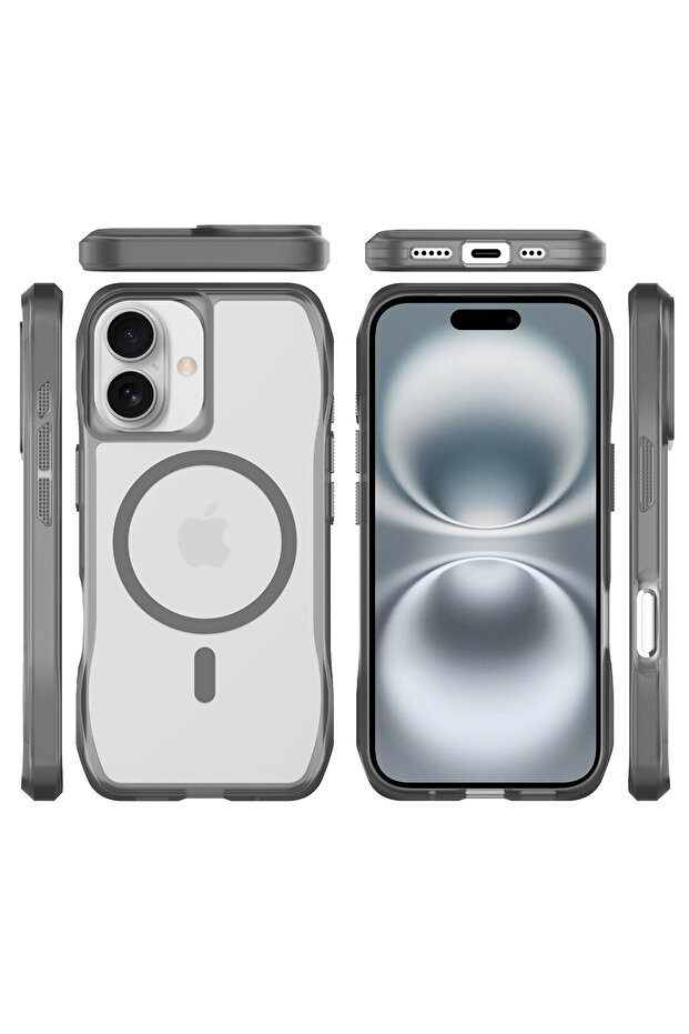 iPhone 17 MagSafe Octa Shield Kılıf - Mavi - 3