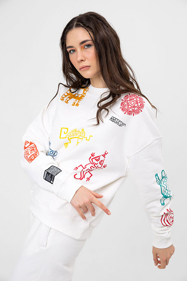 Symbols Off-White Sweatshirt - 1