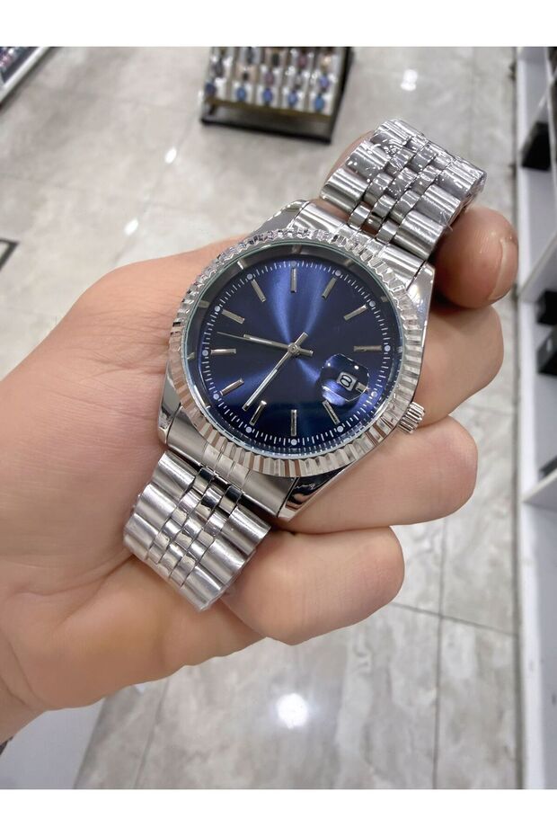 Retro Kordon Takvimli Kol Saati - 2