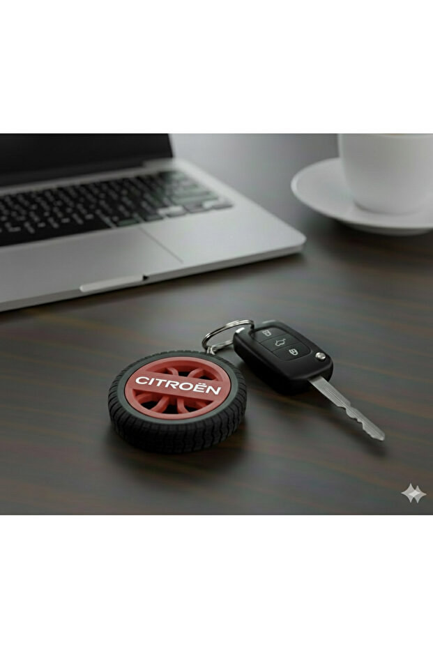 Citroen Compatible Special Design Car Keychain - Premium Lightweight and Durable Keychain