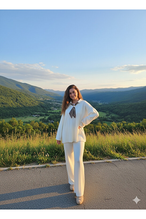 Triko takım gömlek yaka - 5