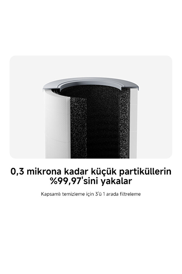 Smart Air Purifier 4 Compact Akıllı Hava Temizleyici (Xiaomi Türkiye Garantili) - 5