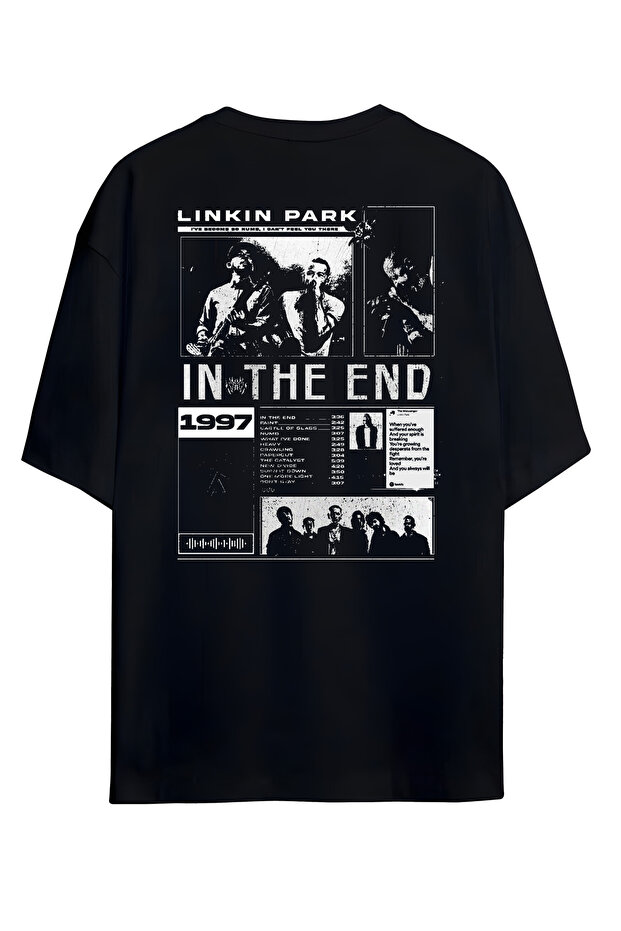 تي شيرت LINKIN PARK مقاس كبير للجنسين من القطن الممشط