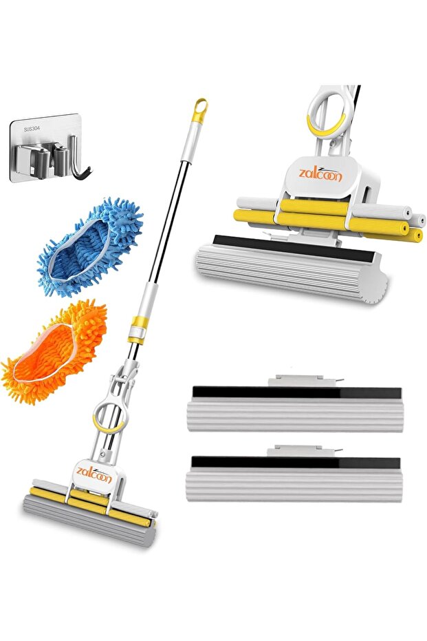 PVA Quadruple Rollers Telescopic Mop