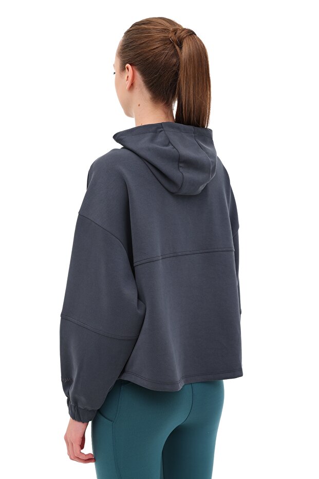 Gorzo Kadın Gri Sweatshirt - 2