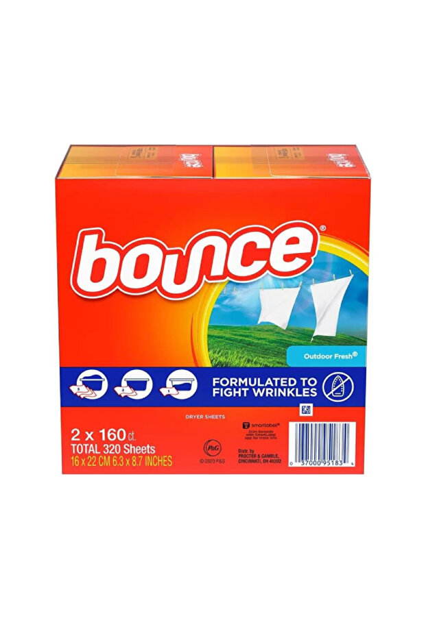 Fabric Softener Dryer Sheet Outdoor Fresh, 160 Sheets (Pack of 2)
