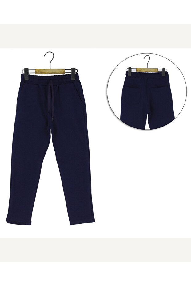 بنطلون للأولاد مدرسي بخصر مطاطي - 3