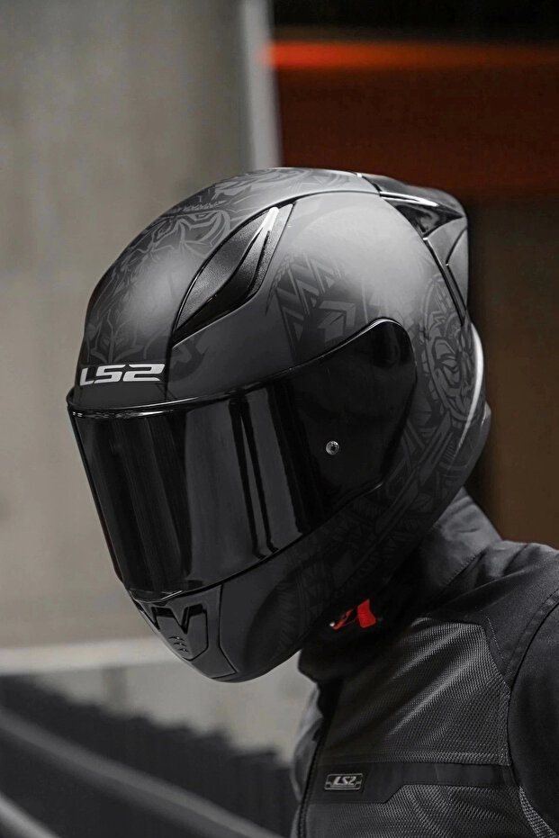 Rapıd 2 Race Takaroa Mat Siyah Kask (1 Renkli + 1 Şeffaf Vizörlü) - 2