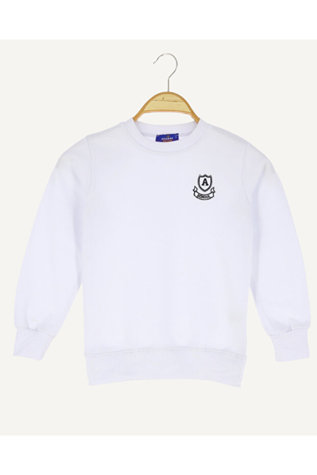 سويت شيرت للأولاد مدرسي شتوي 2 خيط مبطن بالصوف - 2