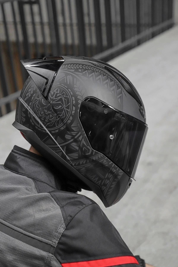 Rapıd 2 Race Takaroa Mat Siyah Kask (1 Renkli + 1 Şeffaf Vizörlü) - 5