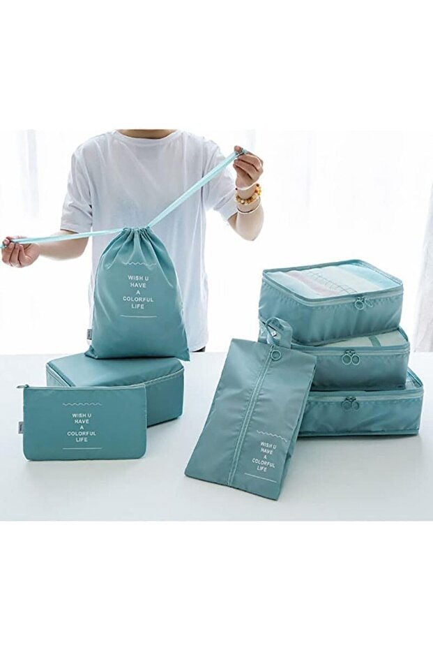 7 Pack Set Packing Cubes Set, Travel Luggage Organizer